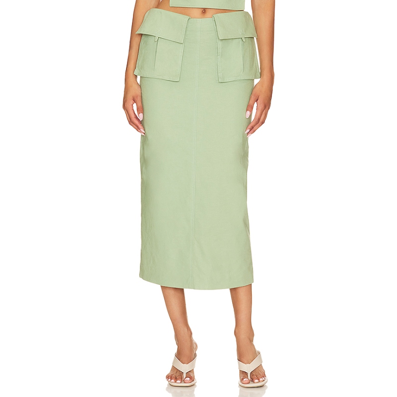 Camila Coelho ROUSSEAU 半身裙revolve时尚小众新款