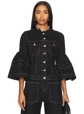 [冬季新品]Marques ' Almeida 夹克黑色美式休闲风REVOLVE