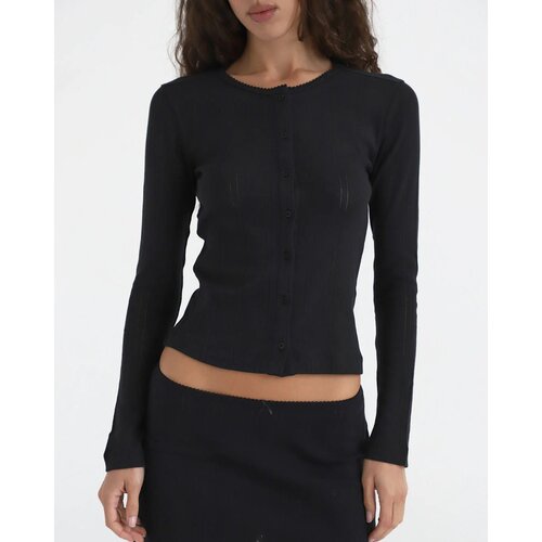 Cou Cou Intimates THE CARDIGAN 开衫 黑色REVOLVE小众春季