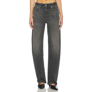 REVOLVE小众新款 宽松蝴蝶结牛仔裤 ALIDA Denim