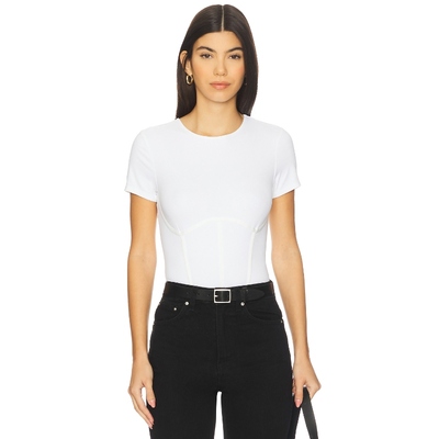 Good American WEIGHTLESS 紧身服 白色 y2k辣妹风REVOLVE小众新