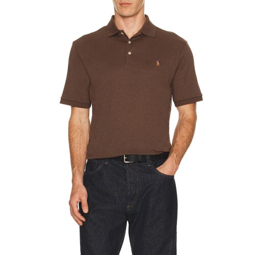 [夏季新品]Polo Ralph Lauren棕色短袖Polo衫老钱风上衣REVOLVE