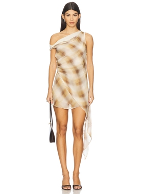 Bec + Bridge ELIANA 迷你裙 revolve小众新款 黄色