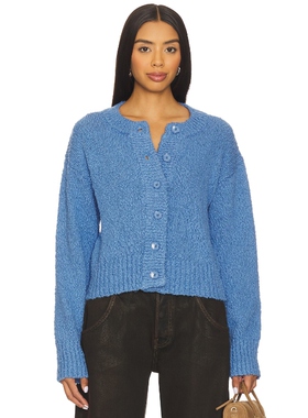 [春季新品]SOVERE ALLURE 开衫 蓝色REVOLVE小众冬季保暖