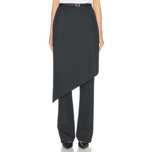 Helsa TROUSER 带附裙设计 黑色 静奢风老钱风REVOLVE小众新款
