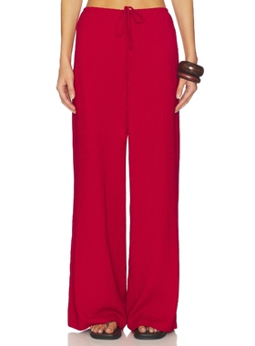 SOVERE AINE 长裤 红色 美式休闲风REVOLVE小众新款