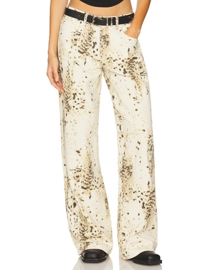 虞书欣同款superdown牛仔裤美式复古丹宁风宽松长裤阔腿裤REVOLVE