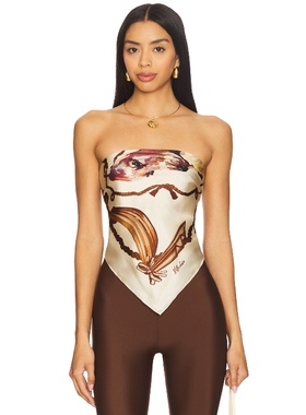 Milkwhite 上装 米色 y2k辣妹风REVOLVE小众新款