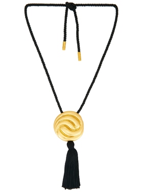 Julietta HEBE 垂褶项链 Black,GoldREVOLVE小众新款