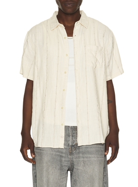 Marine Layer CLASSIC STRETCH SELVAGE 衬衫 revolve小众新款