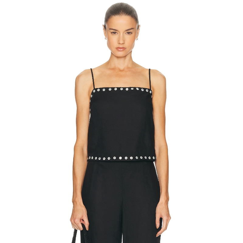 Staud KIRRA 上装 黑色小众新款