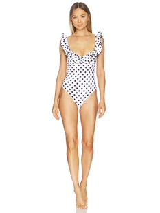 CAROLINE CONSTAS ANASTASIA 泳装 revolve小众新款 白色