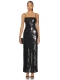 revolve小众新款 SNDYS 黑色 MAXI 裙子 TORI SEQUIN