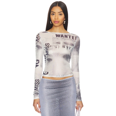 Miaou AMELIA 上装 白色 y2k辣妹风REVOLVE小众新款