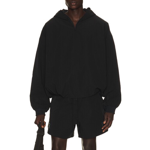 Fear of God ESSENTIALS黑色夹克连帽酷飒风秋季新品外套REVOLVE