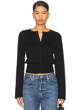 SNDYS AUGUST 系扣上装 黑色REVOLVE小众新款