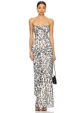 [冬季新品]AFRM ROSALIE 长裙 白色、黑色 REVOLVE小众