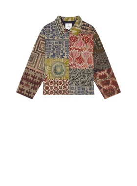 Found WATERCOLOR MOSAIC 工装夹克 Green,BrownREVOLVE小众新款