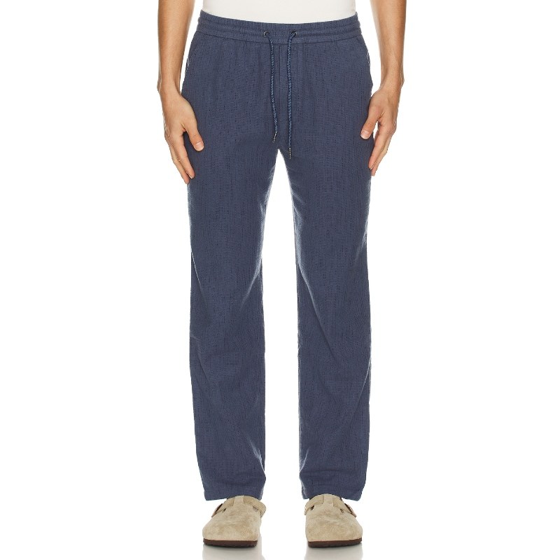 Marine Layer BRUSHED SELVAGE 休闲长裤 蓝色REVOLVE小众新款
