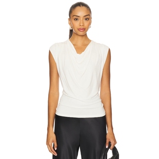 Cowl Draped Neck Top y2k辣妹风REVOLVE Vince 白色 Sleeveless