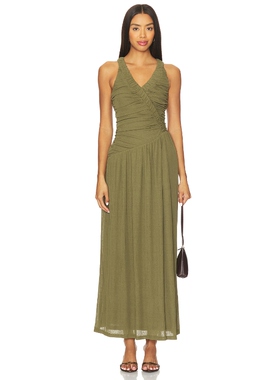 [春季新品]SOVERE RUA 裙子 橄榄色 REVOLVE小众