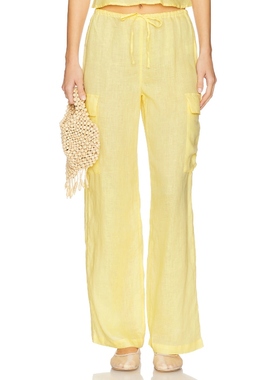 LSPACE SUNDOWN 工装长裤 黄色 美式休闲风REVOLVE小众