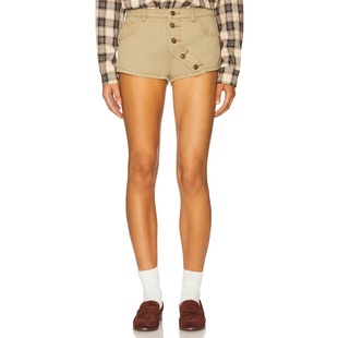 LIONESS 新品 SUNDRENCHED 短裤 休闲风REVOLVE 灰褐色美式 冬季
