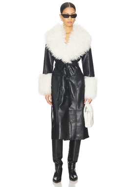 NIA ORLA 夹克 黑色 美式休闲风REVOLVE小众新款