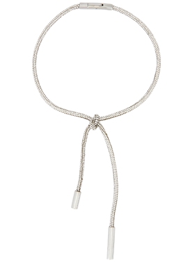 AREA CRYSTAL KNOT 项链 revolve小众新款 金属银色