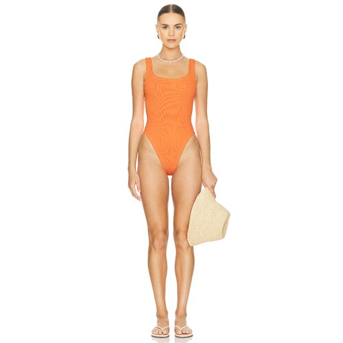 Hunza G Square Neck One Piece y2k辣妹风REVOLVE小众新款