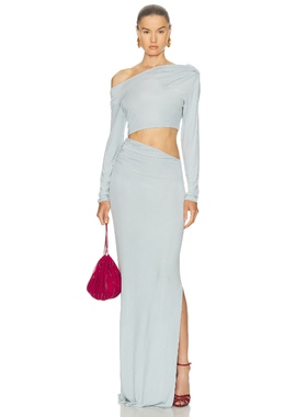 Atlein 裙子 Baby BlueREVOLVE小众新款