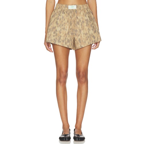 Ganni PRINTED STRETCH COTTON ELASTICATED 短裤 26春夏新品 rev