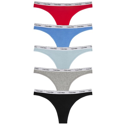 Calvin Klein Underwear 丁字裤组合5条装舒适内裤REVOLVE新款