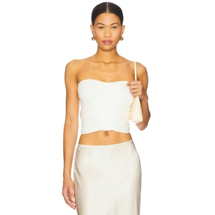 y2k辣妹风REVOLVE小众新款 SABLYN 象牙白 FREYA 上装