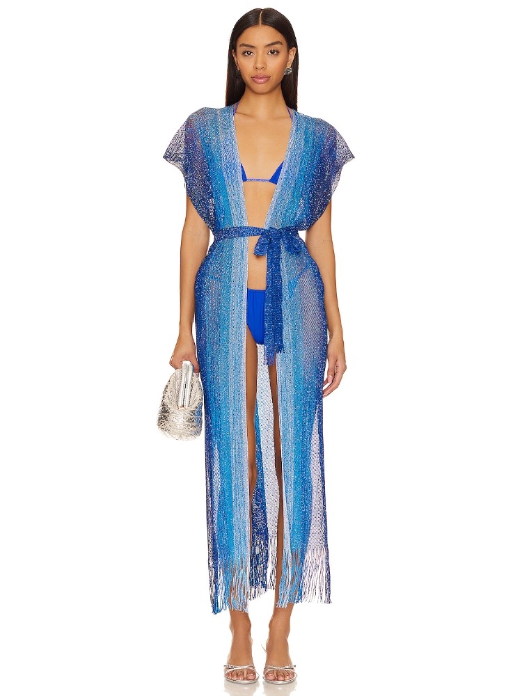 Luli Fama OCEAN QUEEN 系腰带裙子 revolve小众新款 蓝色,女装/女士精品,连衣裙,淘宝优惠券,粉丝福利购,淘宝优惠卷