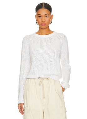 [春季新品]One Grey Day RALEIGH极简白色针织衫REVOLVE冬季保暖