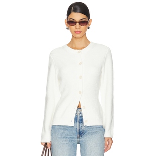 [春季新品]Stitches & Stripes 针织开衫白色静奢REVOLVE冬季保暖