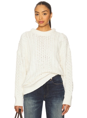 [冬季新品]Denimist ARAN 毛衣 白色REVOLVE小众