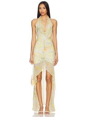 [冬季新品]ELLIATT MONICA 长裙 黄色 REVOLVE小众