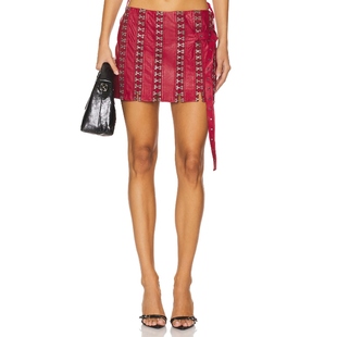 Aniye Records GOLDIE 半身裙 红色 REVOLVE小众新款