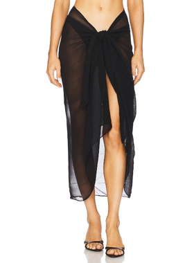 [冬季新品]Away That Day SANTORINI 半身裙 黑色REVOLVE小众