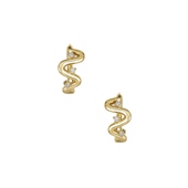 REVOLVE小众新款 STONE 耳饰 金属金色 AND STRAND