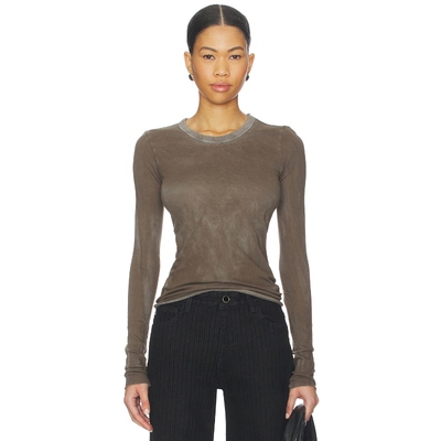 COTTON CITIZEN MARBELLA 长袖上装 灰褐色 y2k辣妹风REVOLVE小众