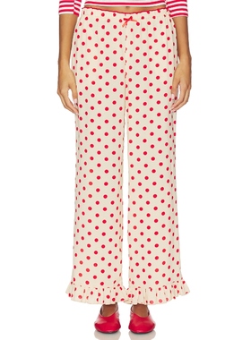 Lisa Says Gah LIORA 褶饰长裤 象牙白 美式休闲风REVOLVE小众新