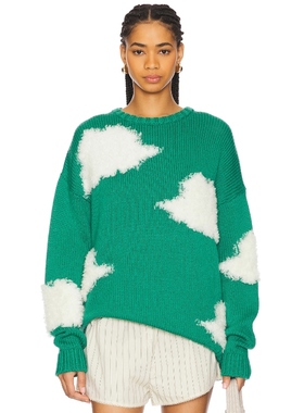 [冬季新品]FIORUCCI 小天使 CLOUD 毛衣 绿色REVOLVE小众新款