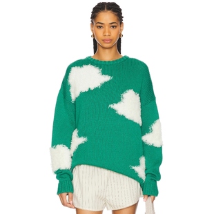 FIORUCCI 新品 小天使 CLOUD 绿色REVOLVE小众新款 毛衣 冬季