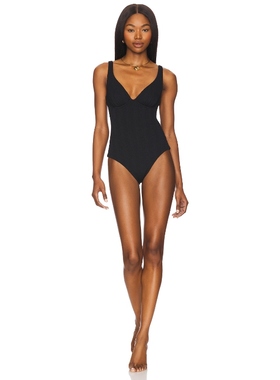 Luli Fama 一件式泳装 黑色 y2k辣妹风REVOLVE小众新款