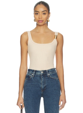 SNDYS CLEONIE TANK 上装 米色 y2k辣妹风REVOLVE小众新款