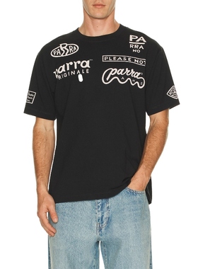 By Parra MEDIA TRAINING T恤 黑色REVOLVE小众新款