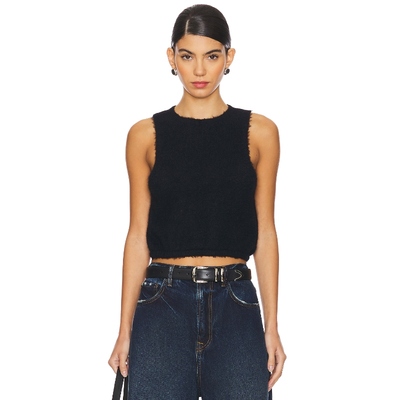 【海外直邮】Free People WARM FLUFF 短款上装 黑色 基础易搭内